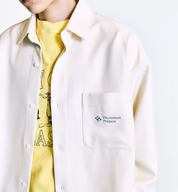 SHIPS「City Ambient Products: レギュラーカラー ロングスリーブ オーバー シャツ」|シャツ・ブラウス|ナチュラル