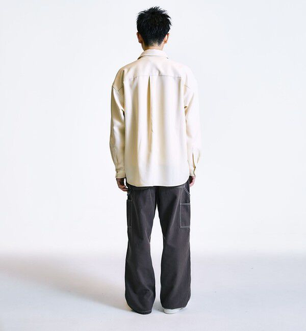 SHIPS「City Ambient Products: レギュラーカラー ロングスリーブ オーバー シャツ」|シャツ・ブラウス|