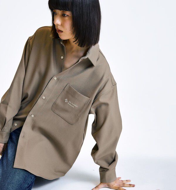 SHIPS「City Ambient Products: レギュラーカラー ロングスリーブ オーバー シャツ」|シャツ・ブラウス|