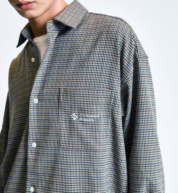 SHIPS「City Ambient Products: レギュラーカラー ロングスリーブ オーバー シャツ」|シャツ・ブラウス|