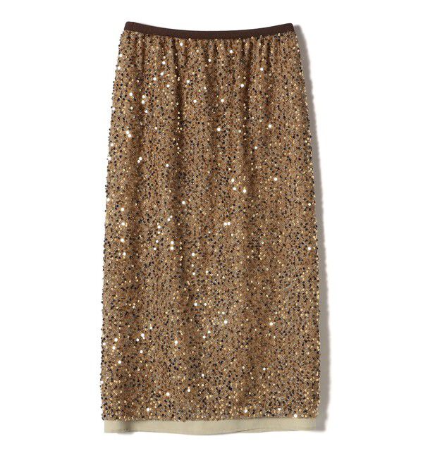 SHIPS for women「〈手洗い可能〉スパンコール Iライン スカート」|スカート|