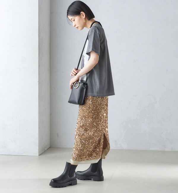 SHIPS for women「〈手洗い可能〉スパンコール Iライン スカート」|スカート|