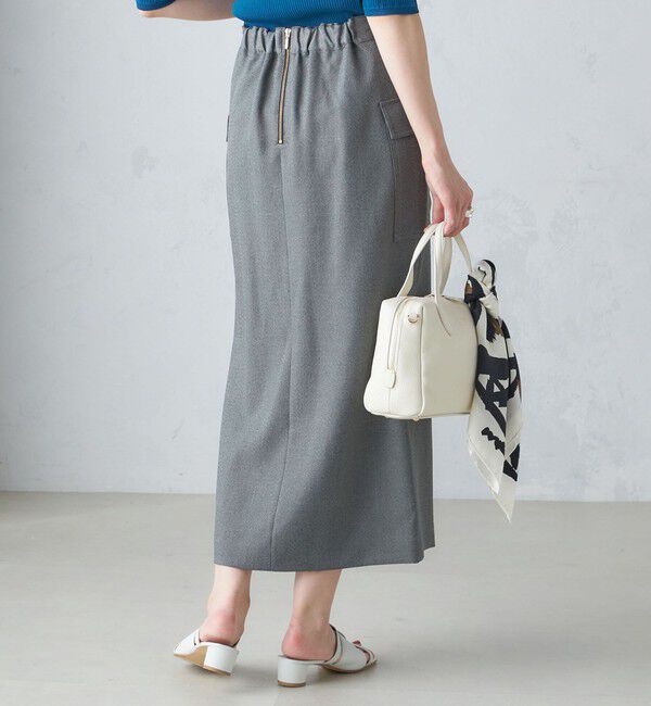 SHIPS for women「〈手洗い可能〉シャーク ツイード ポケット スカート」|スカート|
