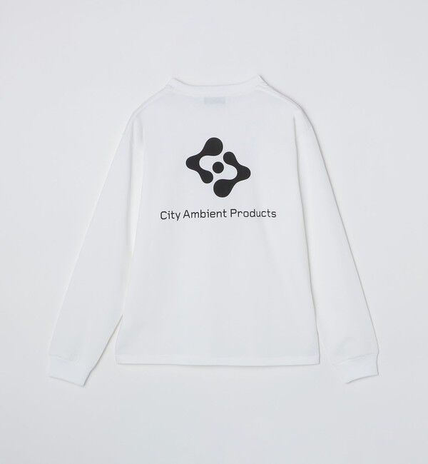 SHIPS「City Ambient Products: スタンダード ロゴ プリント ロングスリーブ Tシャツ」|Tシャツ・カットソー|