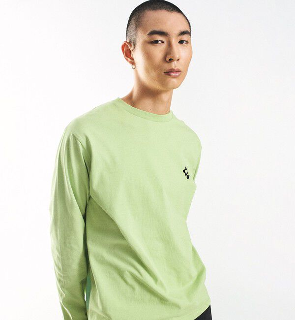 SHIPS「City Ambient Products: スタンダード ロゴ プリント ロングスリーブ Tシャツ」|Tシャツ・カットソー|