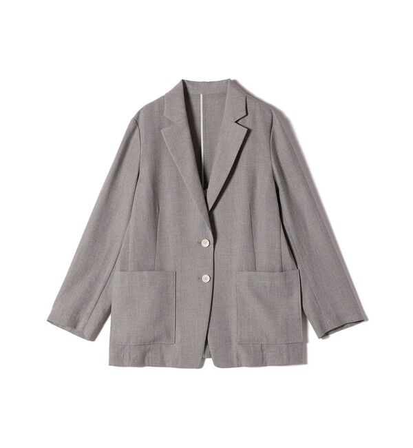 SHIPS for women「〈接触冷感/手洗い可能〉トリアセテート混 シングル 2ボタン ジャケット」|テーラードジャケット|