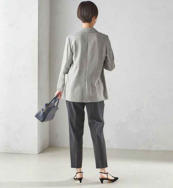 SHIPS for women「〈接触冷感/手洗い可能〉トリアセテート混 シングル 2ボタン ジャケット」|テーラードジャケット|