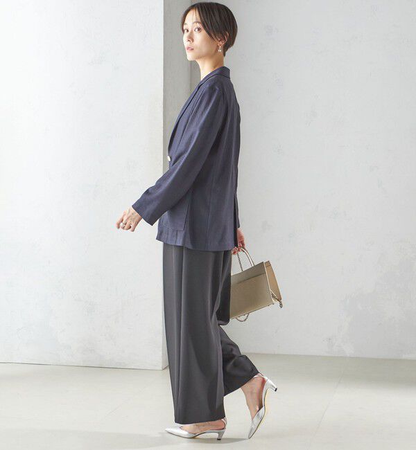 SHIPS for women「〈接触冷感/手洗い可能〉トリアセテート混 シングル 2ボタン ジャケット」|テーラードジャケット|