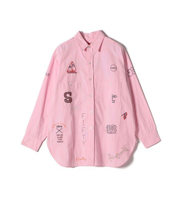SHIPS for women「【SHIPS別注】WHITE FIELD: エンブロイダリー シャツ」|シャツ・ブラウス|
