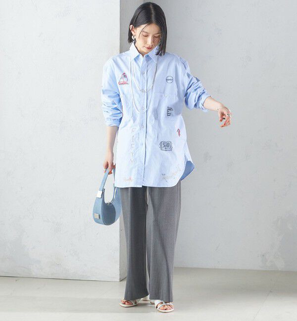 SHIPS for women「【SHIPS別注】WHITE FIELD: エンブロイダリー シャツ」|シャツ・ブラウス|