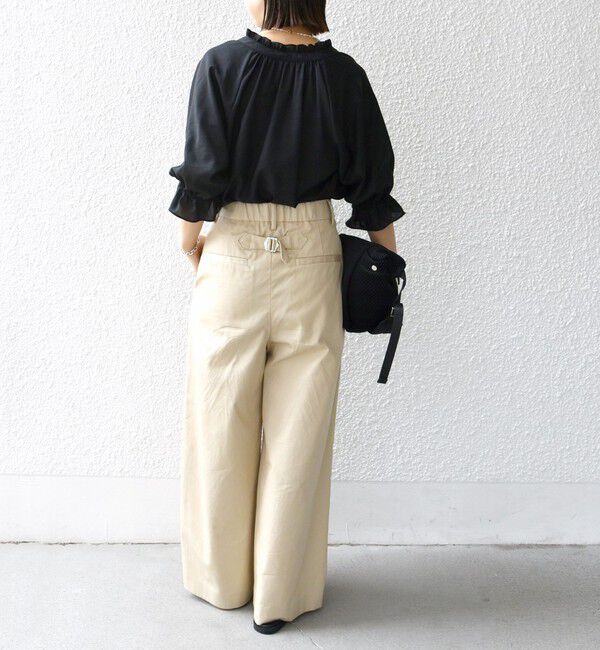 SHIPS for women「〈洗濯機可能〉前後 2WAY フリル リボン シアー ブラウス」|シャツ・ブラウス|