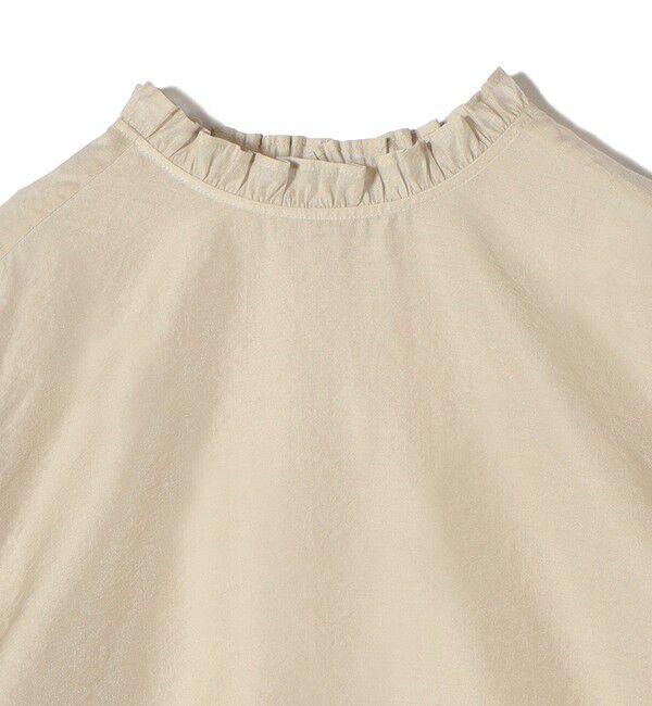 SHIPS for women「〈手洗い可能〉シルク混 シャイニー フリル スリーブ ブラウス」|シャツ・ブラウス|