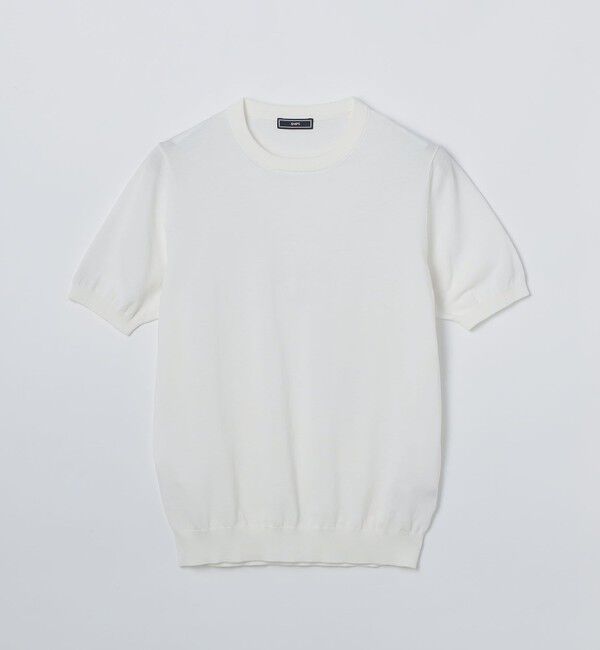 SHIPS「SHIPS: ICE COTTON クルーネック ショートスリーブ ニットTシャツ」|Tシャツ・カットソー|