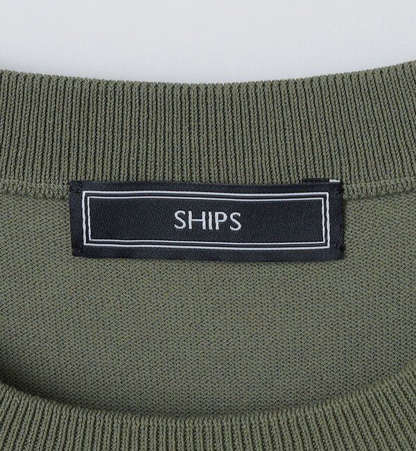 SHIPS「SHIPS: ICE COTTON クルーネック ショートスリーブ ニットTシャツ」|Tシャツ・カットソー|