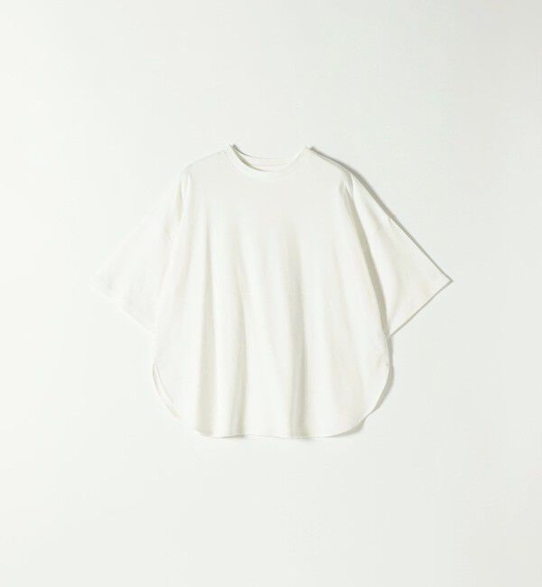 SHIPS any「SHIPS any:〈接触冷感/汗染み防止加工/洗濯機可能〉ラウンドヘム クルー ビッグ TEE」|Tシャツ・カットソー|