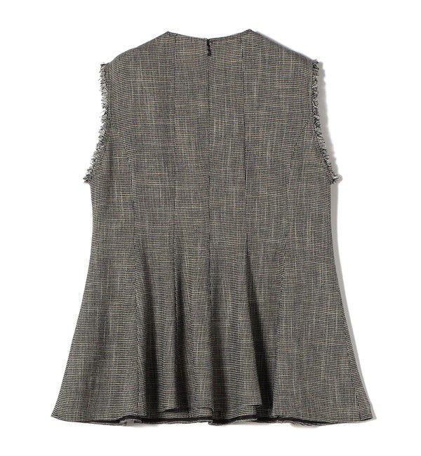 SHIPS for women「〈手洗い可能〉カラミ ペプラム ノースリーブ ブラウス」|シャツ・ブラウス|