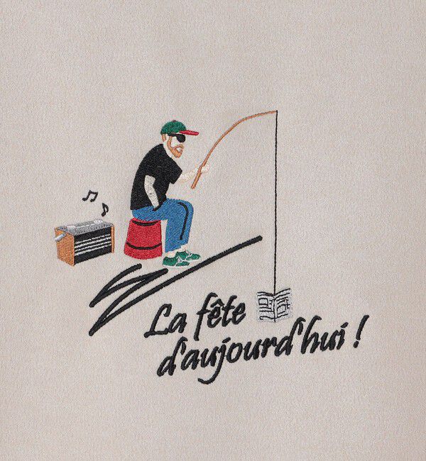 SHIPS Colors 「SHIPS Colors:ポリエステル フェイクスエード エンブロイダリー Tシャツ」|Tシャツ・カットソー|