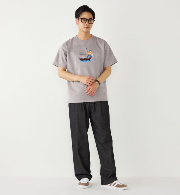 SHIPS Colors 「SHIPS Colors:ポリエステル フェイクスエード エンブロイダリー Tシャツ」|Tシャツ・カットソー|