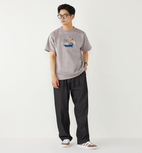 SHIPS Colors 「SHIPS Colors:ポリエステル フェイクスエード エンブロイダリー Tシャツ」|Tシャツ・カットソー|