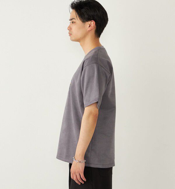 SHIPS Colors 「SHIPS Colors:ポリエステル フェイクスエード エンブロイダリー Tシャツ」|Tシャツ・カットソー|