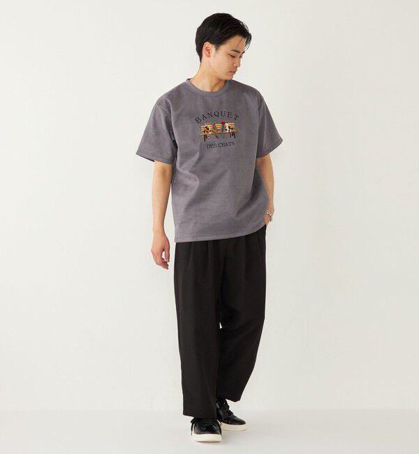 SHIPS Colors 「SHIPS Colors:ポリエステル フェイクスエード エンブロイダリー Tシャツ」|Tシャツ・カットソー|