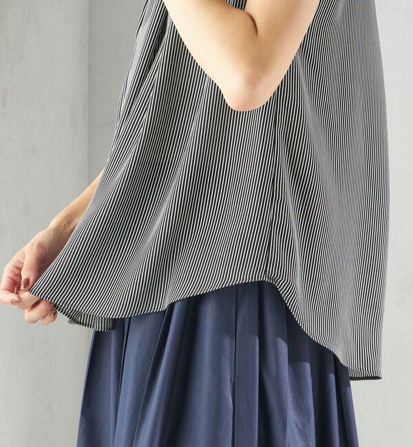 SHIPS for women「〈手洗い可能〉タック タイ フレンチ スリーブ ブラウス」|シャツ・ブラウス|