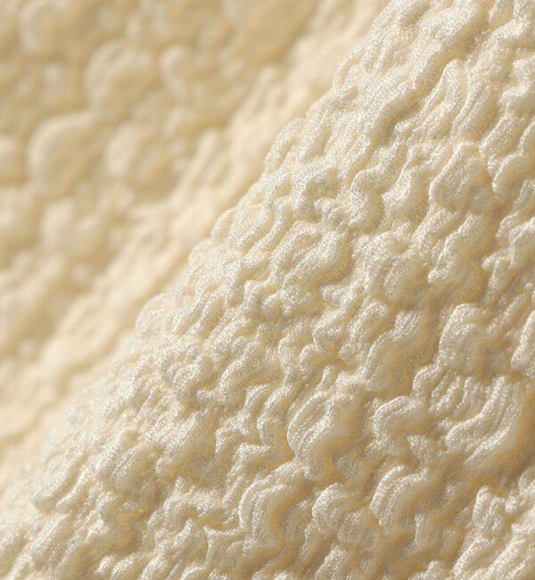 SHIPS for women「【WEB限定】〈手洗い可能〉バンピー シャーリング 5分袖 カーディガン」|カーディガン|