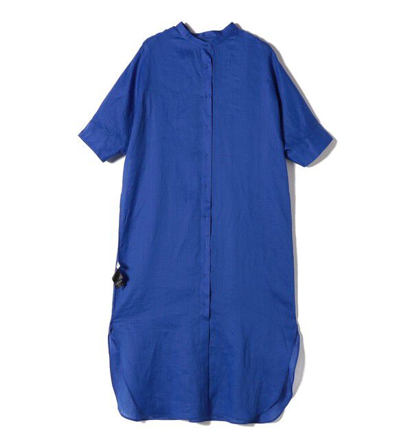 SHIPS for women「〈手洗い可能〉ラミー 4 スタンドカラー シャツ ワンピース」|ワンピース|