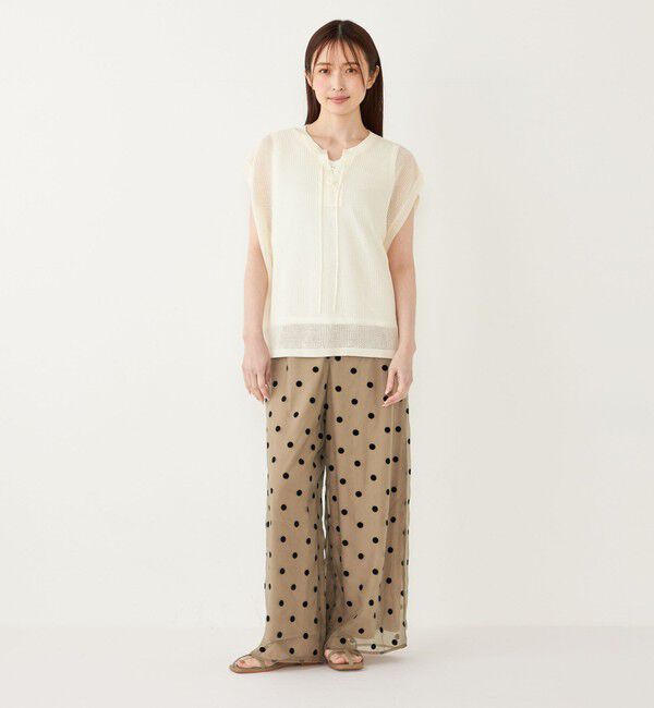 SHIPS Colors 「SHIPS Colors:2WAY メッシュ ニット &times; タンクトップ セット」|ニット・セーター|