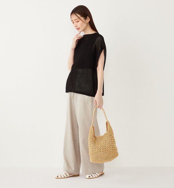 SHIPS Colors 「SHIPS Colors:2WAY メッシュ ニット &times; タンクトップ セット」|ニット・セーター|