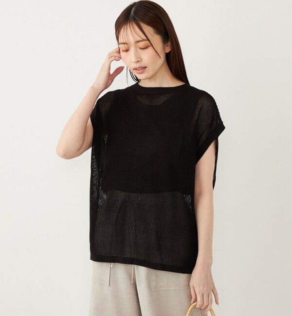 SHIPS Colors 「SHIPS Colors:2WAY メッシュ ニット &times; タンクトップ セット」|ニット・セーター|