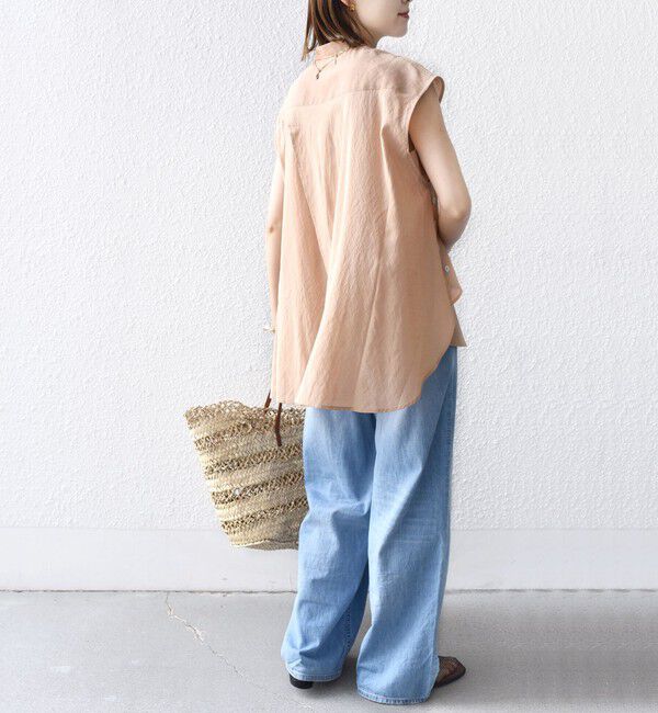 SHIPS for women「【WEB限定】〈手洗い可能〉サイド ボタン バック レイヤード ブラウス」|シャツ・ブラウス|