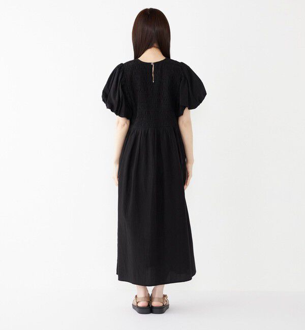 SHIPS Colors 「SHIPS Colors:〈手洗い可能〉キュプラコットン シャーリング ワンピース」|ワンピース|