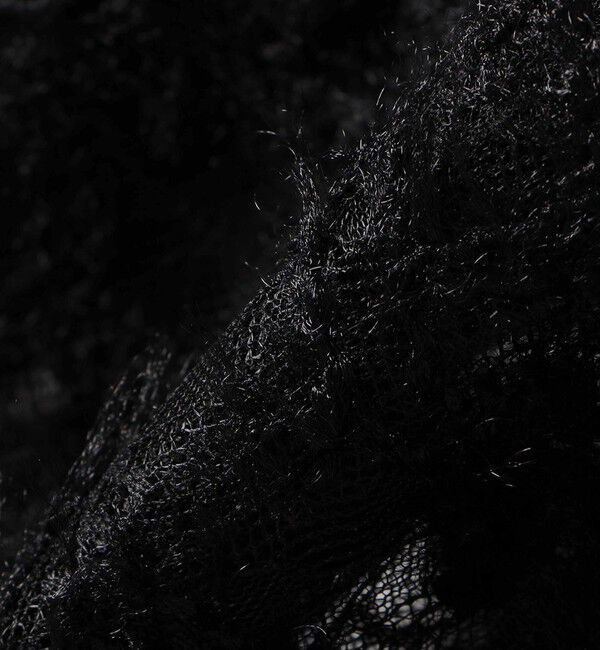 SHIPS for women「《追加予約》【WEB限定】〈手洗い可能〉チュール フェザー レース 羽織」|シャツ・ブラウス|