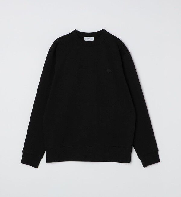 SHIPS「LACOSTE: SH9359-99 クルーネック 鹿の子ニット」|プルオーバー|ブラック