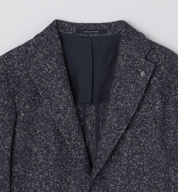 SHIPS「TAGLIATORE: ウール シルク メランジ ソリッド ジャケット」|テーラードジャケット|