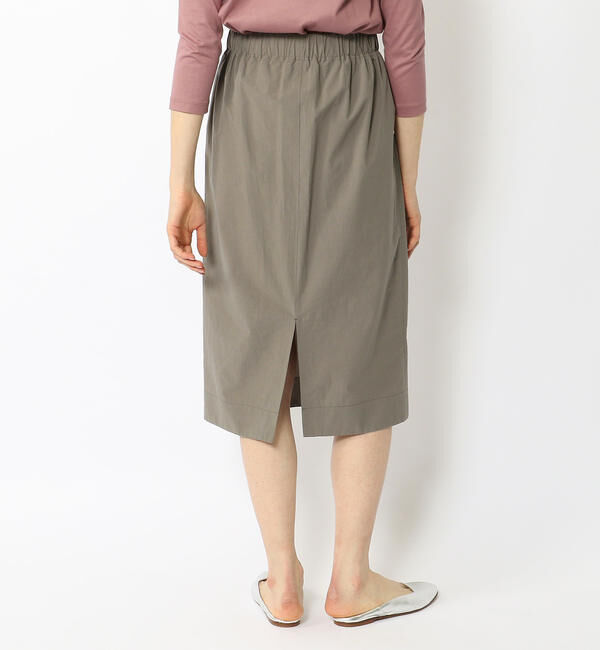 GALERIE VIE「コンパクトコットン Iラインイージースカート」|タイト|