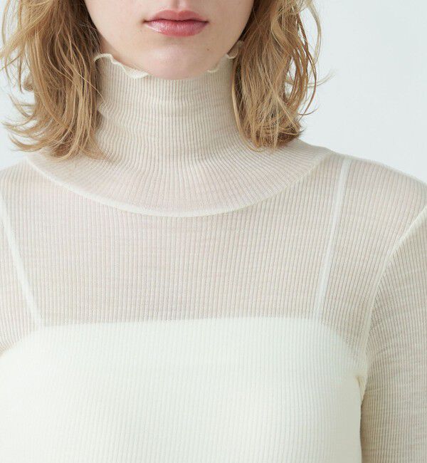 MACPHEE「テクノリブ タートルネックプルオーバー」|Tシャツ・カットソー|