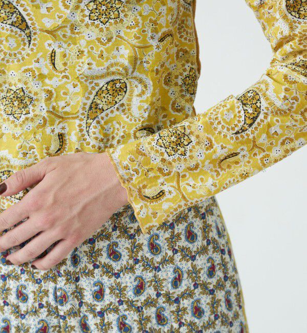 SOULEIADO「ポリエステルコットンプリント　ボトルネックプルオーバー」|Tシャツ・カットソー|