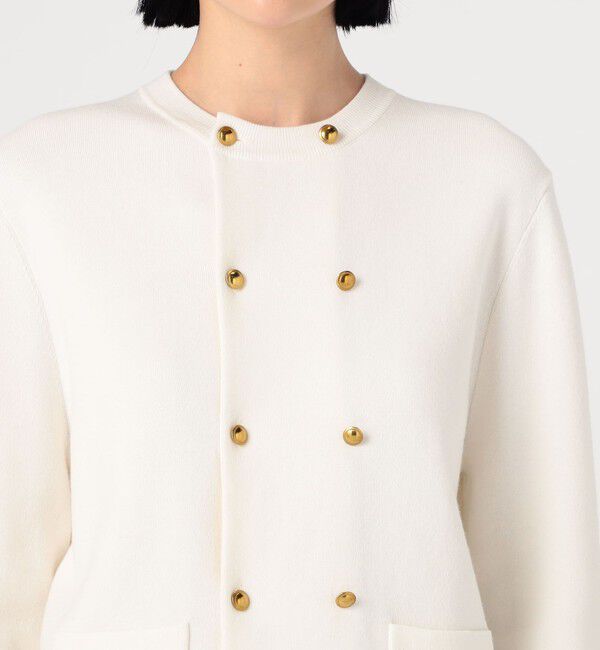 CABaN「コットンカシミヤ ダブルボタンカーディガン」|カーディガン|
