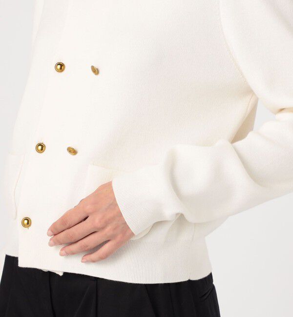 CABaN「コットンカシミヤ ダブルボタンカーディガン」|カーディガン|