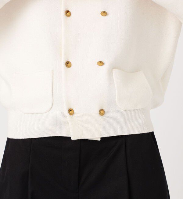 CABaN「コットンカシミヤ ダブルボタンカーディガン」|カーディガン|