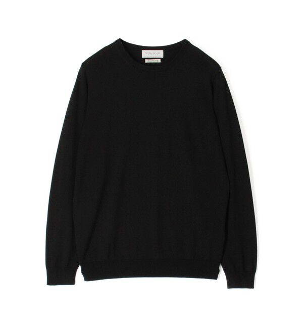 TOMORROWLAND MENS「シルクコットン クルーネックプルオーバー」|ニット・セーター|19 ブラック
