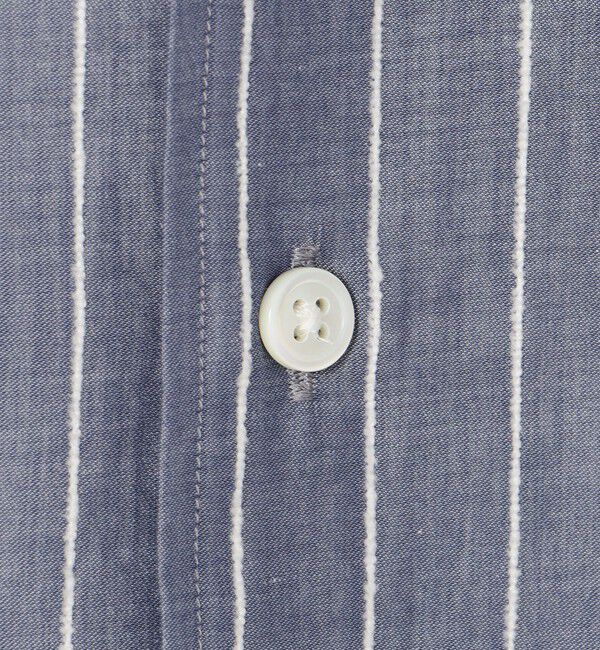 TOMORROWLAND MENS「120/2コットン ストライプ ワイドスプレッドカラーシャツ」|シャツ・ブラウス|