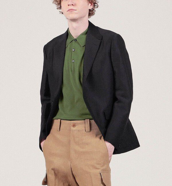 TOMORROWLAND MENS「リネンキュプラ シューティングジャケット」|テーラードジャケット|