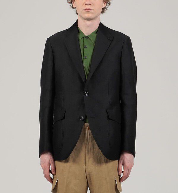 TOMORROWLAND MENS「リネンキュプラ シューティングジャケット」|テーラードジャケット|