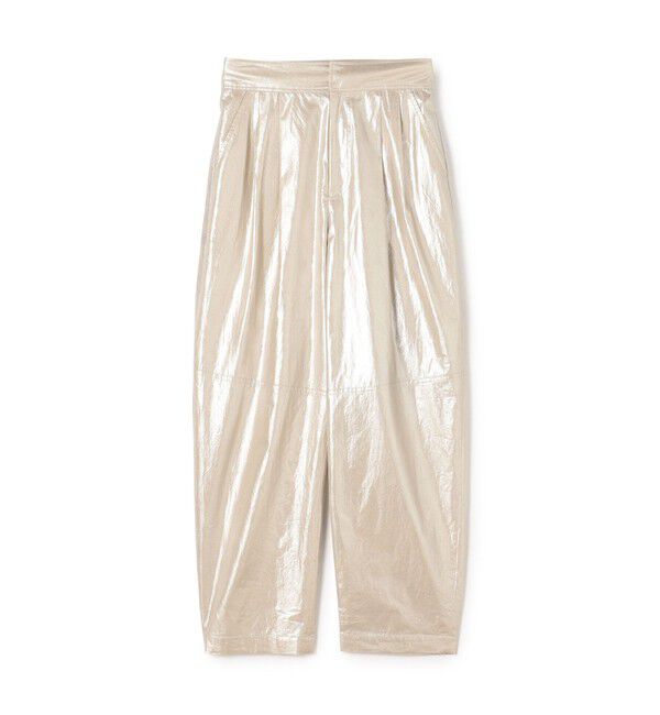 MACPHEE「ホイルプリント タックテーパードパンツ」|その他|81 シルバー