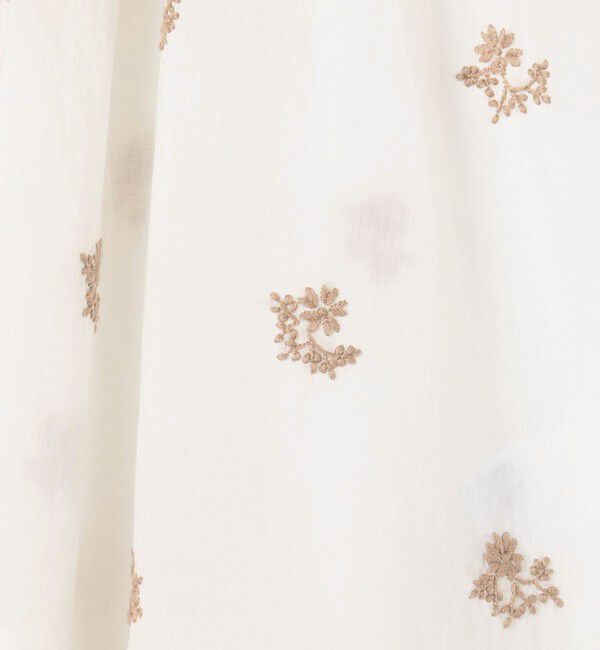 SOULEIADO「コットンボイルエンブロイダリー ピンタックブラウス」|シャツ・ブラウス|