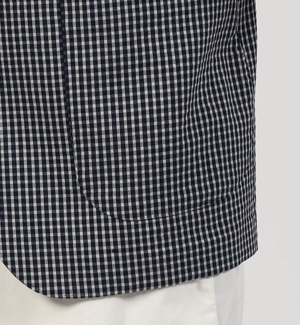 TOMORROWLAND MENS「ポリエステルウールサッカー シングルブレステッド2Bジャケット」|テーラードジャケット|