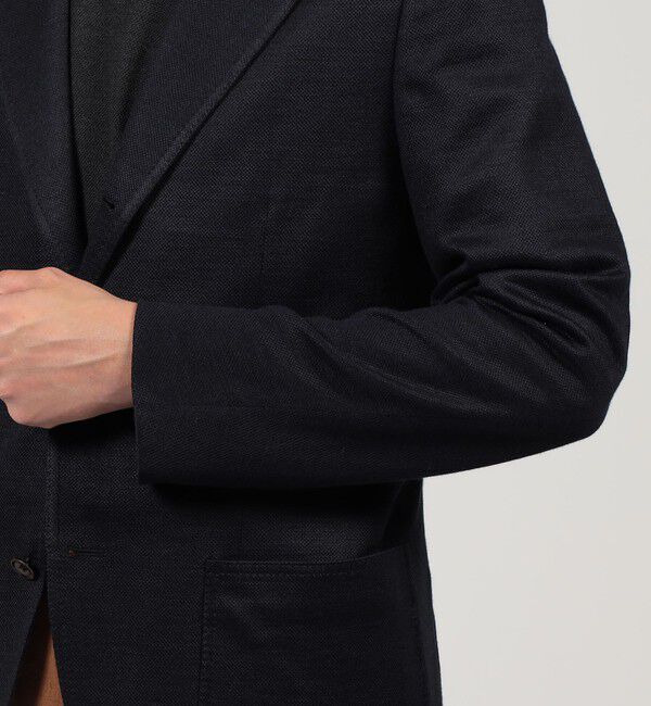 TOMORROWLAND MENS「ラミーメッシュ シングルブレステッド3Bジャケット」|テーラードジャケット|